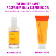 Load image into Gallery viewer, Rosewater Daily Cleansing Gel vs. Hydrating Facial Cleansing Gel